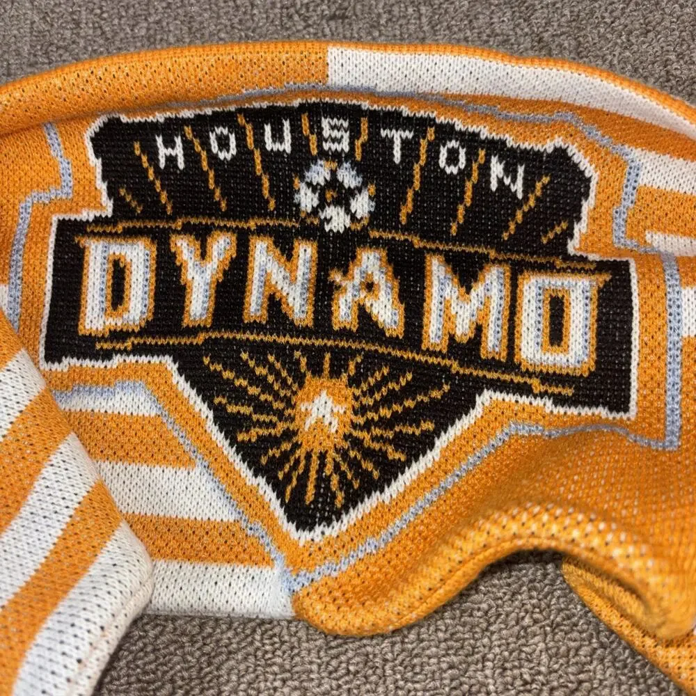 Houston Dynamo Soccer Team Winter Scarf Officially Licensed Orange White ADIDAS
